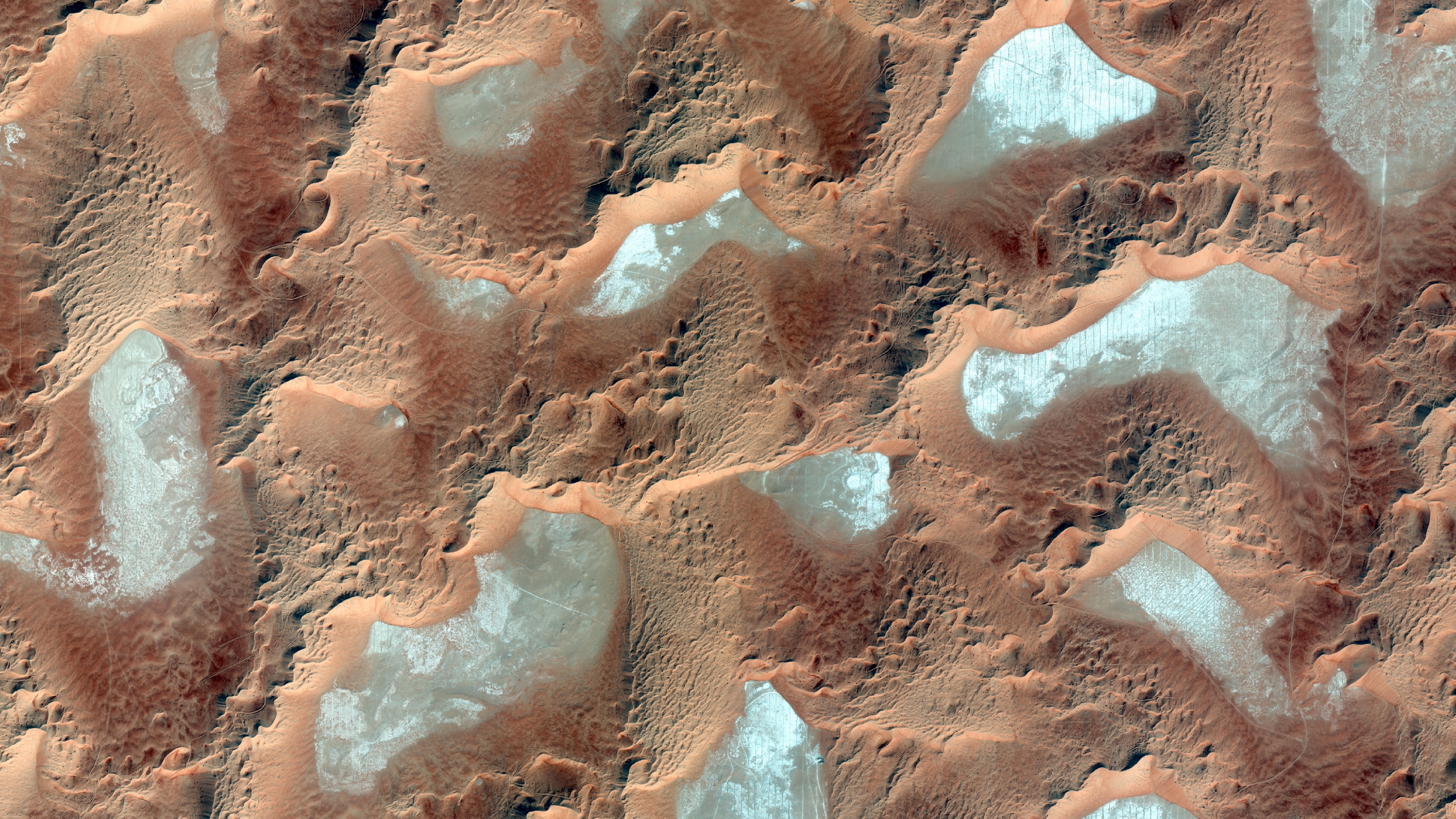 High-resolution satellite view of Rub' al Khali, Saudi Arabia